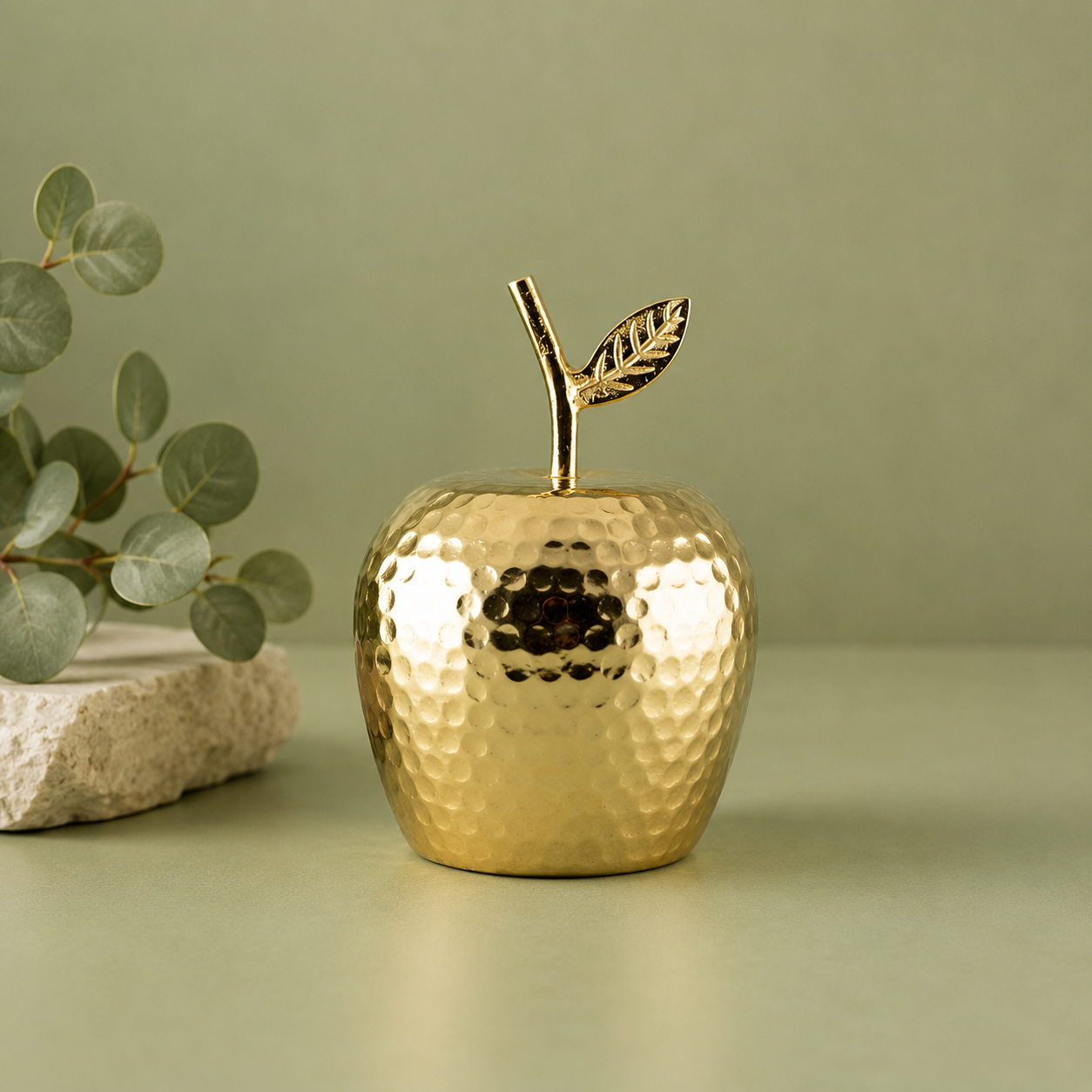 AULICA | MANZANA DORADA DECORATIVA 12,5 X 12,5 X 19