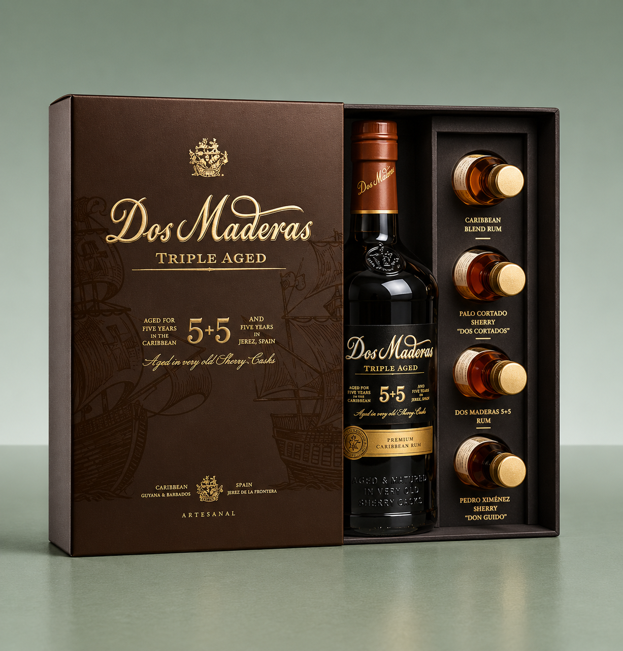 DOS MADERAS |  5+5 ESTUCHE DOUBLE AGED RUM CATA 70cl