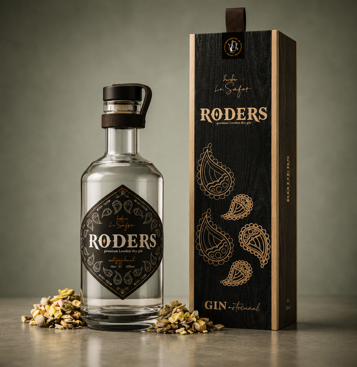 RODERS ECHTE LONDON DRY GIN EXPERIENCE BOX
