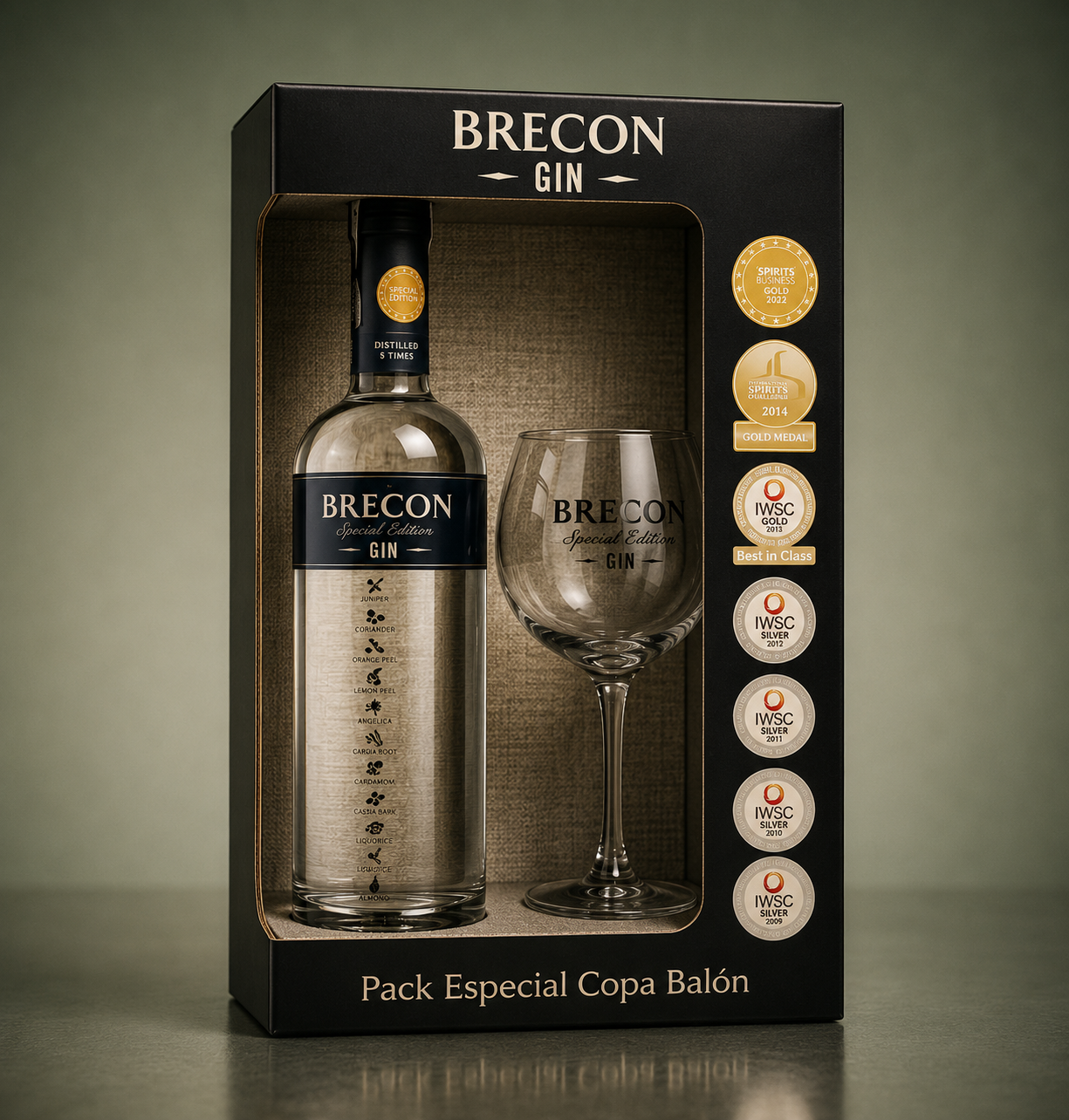 GIN BRECON SPECIAAL RESERVEPAKKET CUP BALON