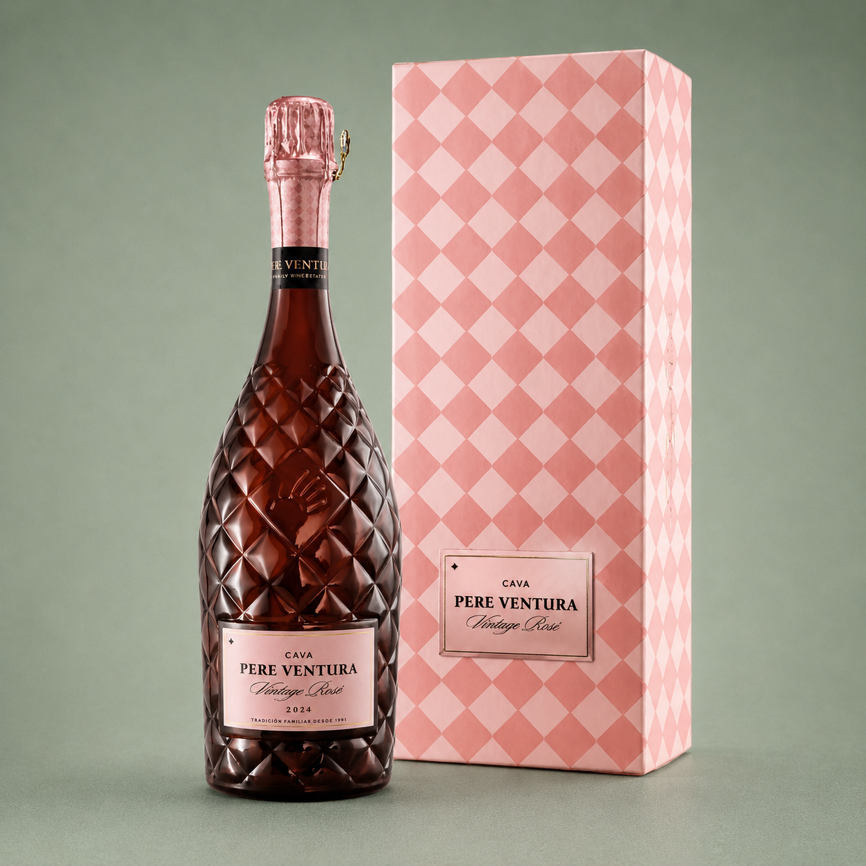 PERE VENTURA | CAVA VINTAGE ROSE 2018 CON ESTUCHE 75cl