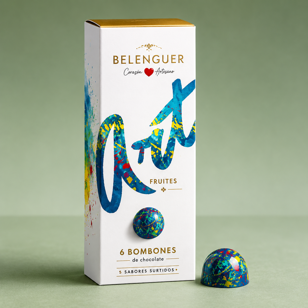 BELENGUER | ART 6 BOMBONES FRUTIES PINTADOS A MANO 48gr