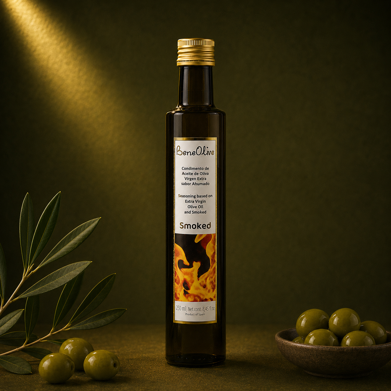 BENEOLIVE | CONDIMENTO AOVE AHUMADO 250ml