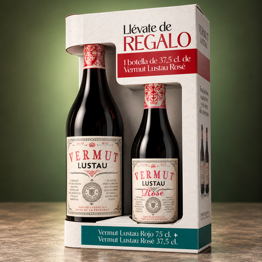 LUSTAU | PACK VERMUT ROJO 75cl + REGALO ROSÉ 37.5 CL