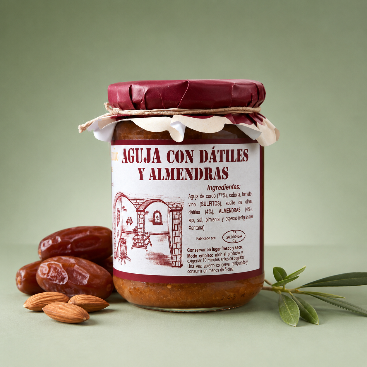 ESCABECHES ANTAÑO | AGUJA CON DÁTILES Y ALMENDRAS 420gr