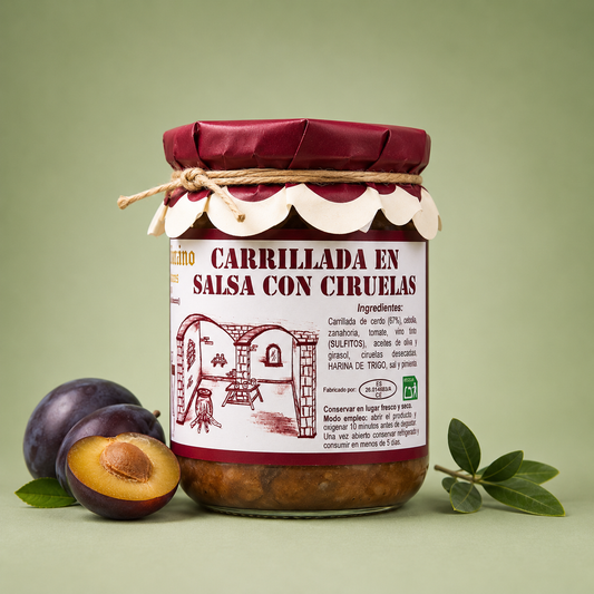 ESCABECHES ANTAÑO | CARRILLADA EN SALSA CON CIRUELAS 420gr