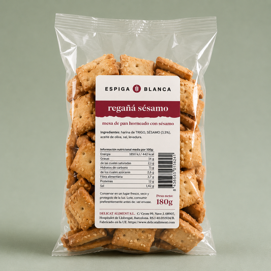 ESPIGA BLANCA | REGAÑA MINI CRACKER SESAMO  180gr