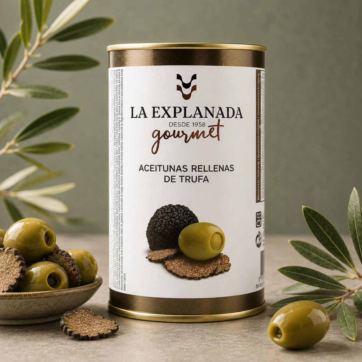 LA EXPLANADA | ACEITUNA MANZANILLA RELLENA TRUFA 150gr
