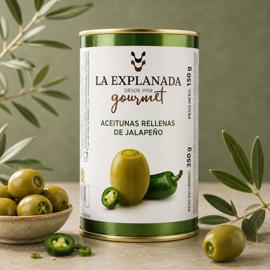 LA EXPLANADA | ACEITUNAS RELLENAS DE JALAPEÑO 150gr