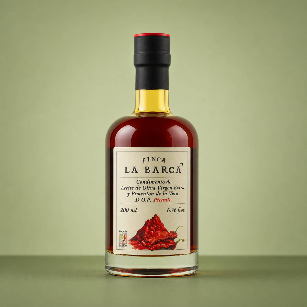 FINCA LA BARCA | ACEITE CON PIMENTÓN DE LA VERA PICANTE 200ml