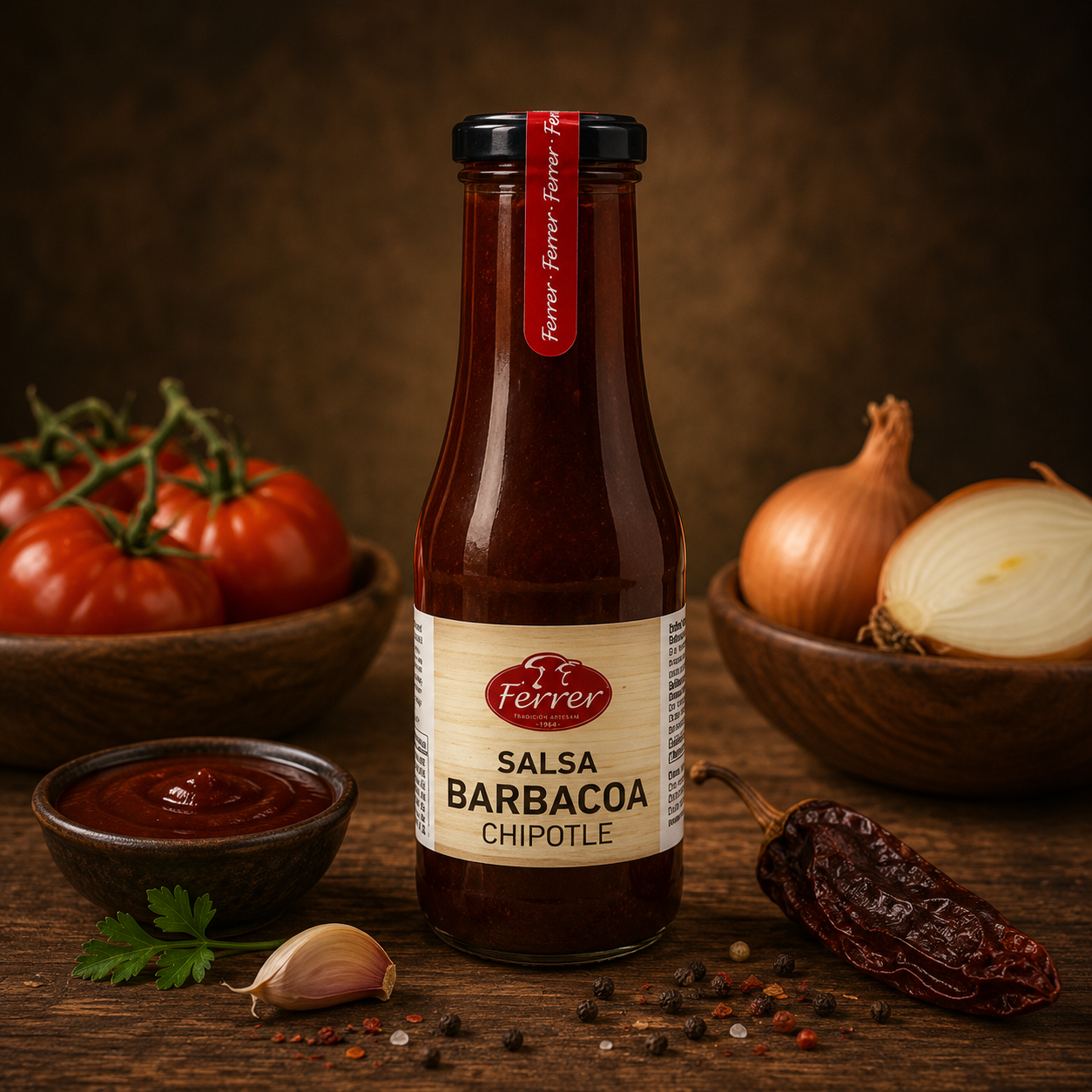 SALSA BARBACOA CHIPLOTE PICANTE 315GR