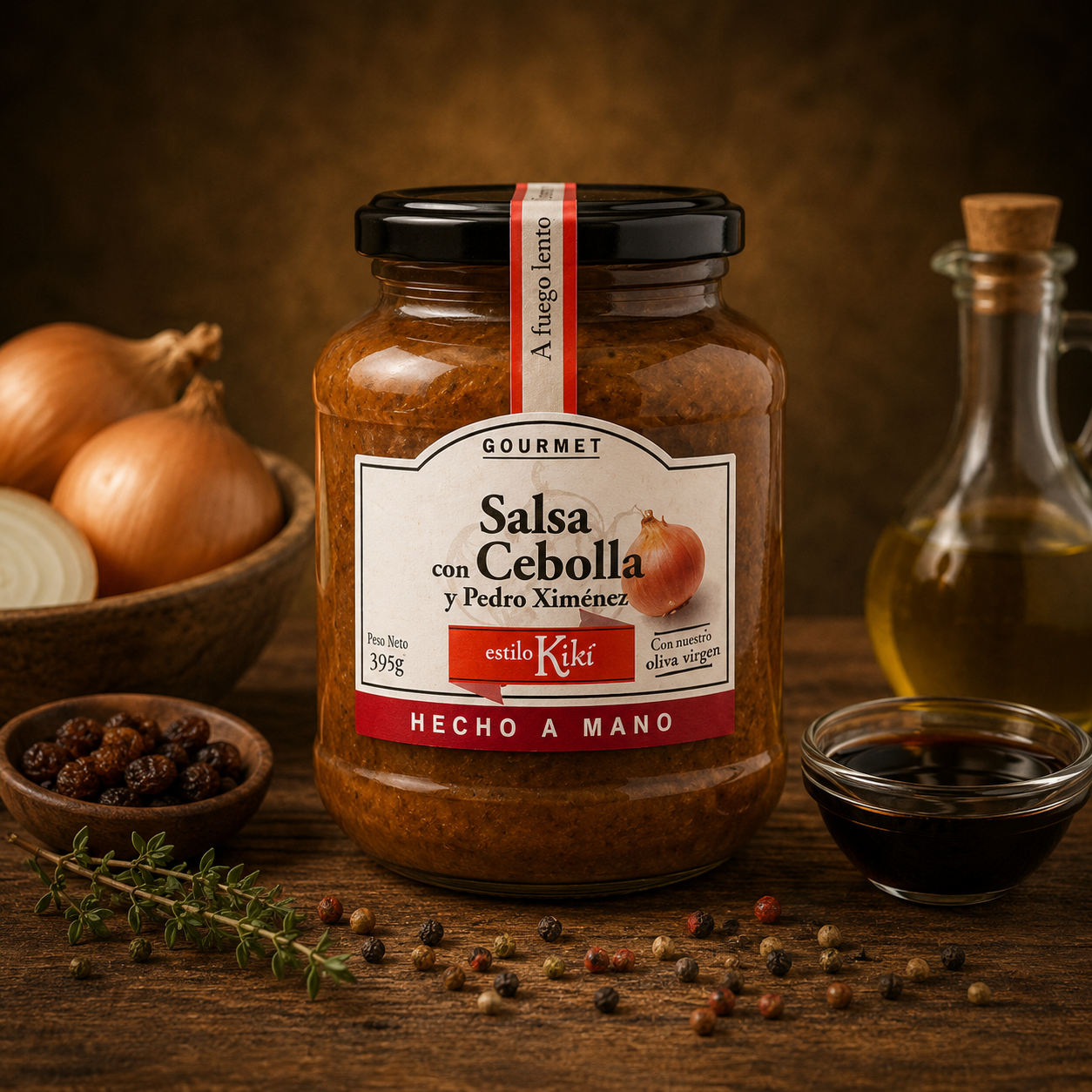 SALSA CON CEBOLLA Y PEDRO XIMENEZ