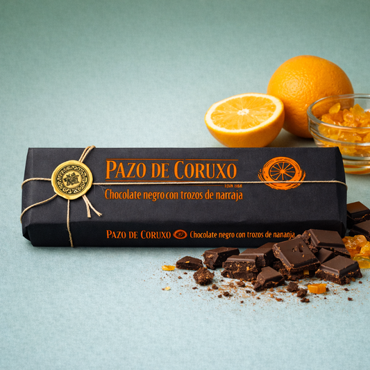 PAZO DE CORUXO | CHOCOLATE NEGRO CON TROZOS DE NARANJA 300gr