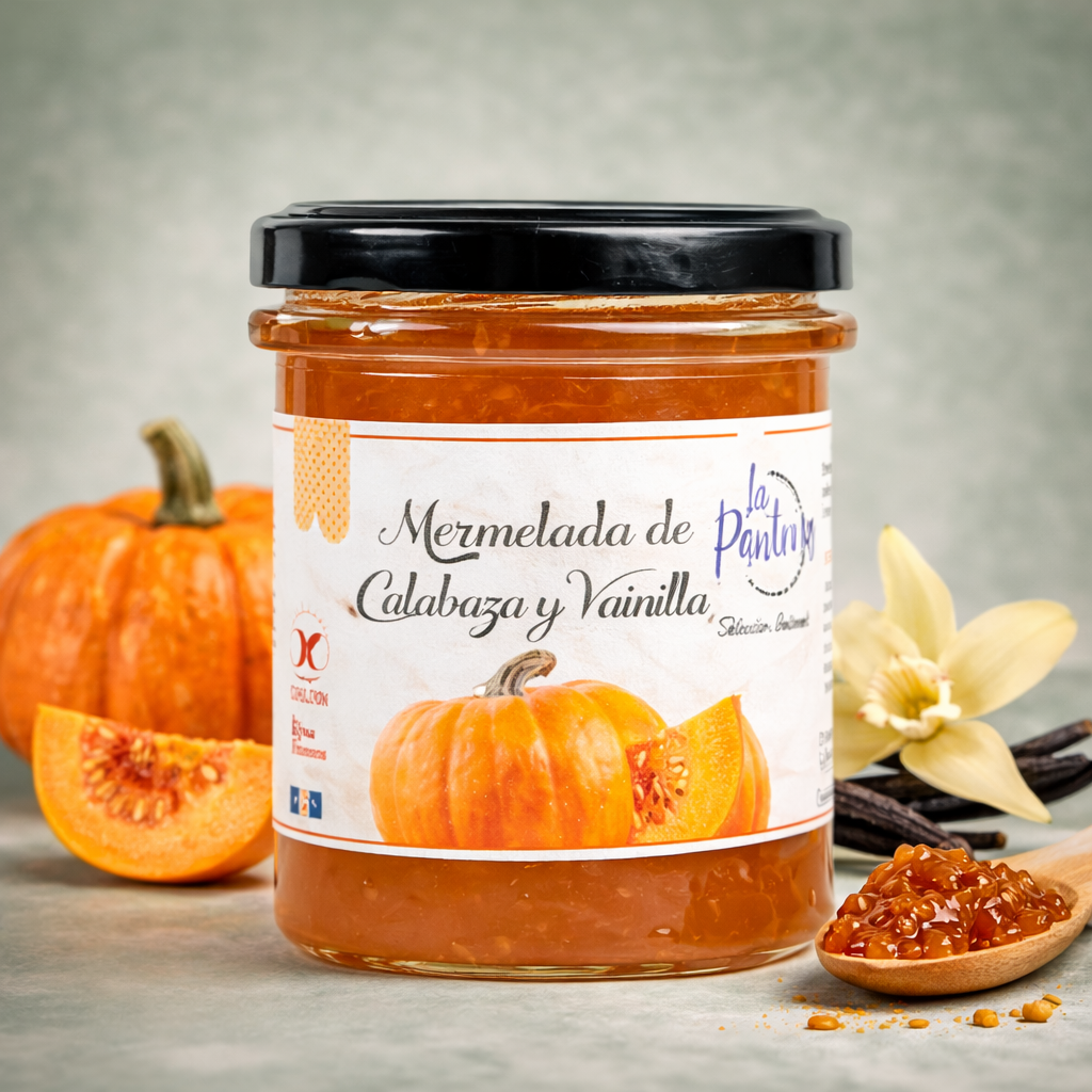 LA PAULEÑA | MERMELADA DE CALABAZA Y VAINILLA 210gr