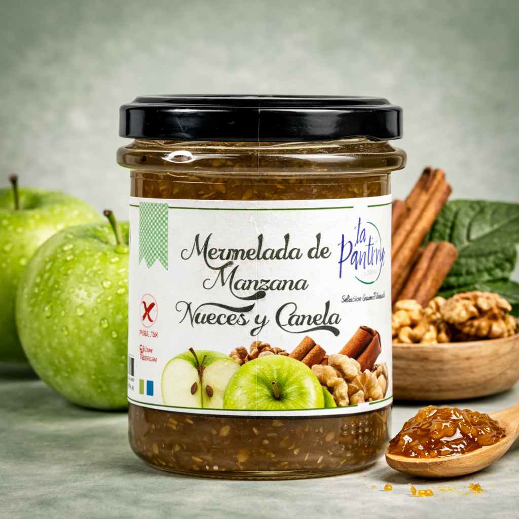 LA PAULEÑA | MERMELADA DE MANZANA, NUECES Y CANELA 210gr