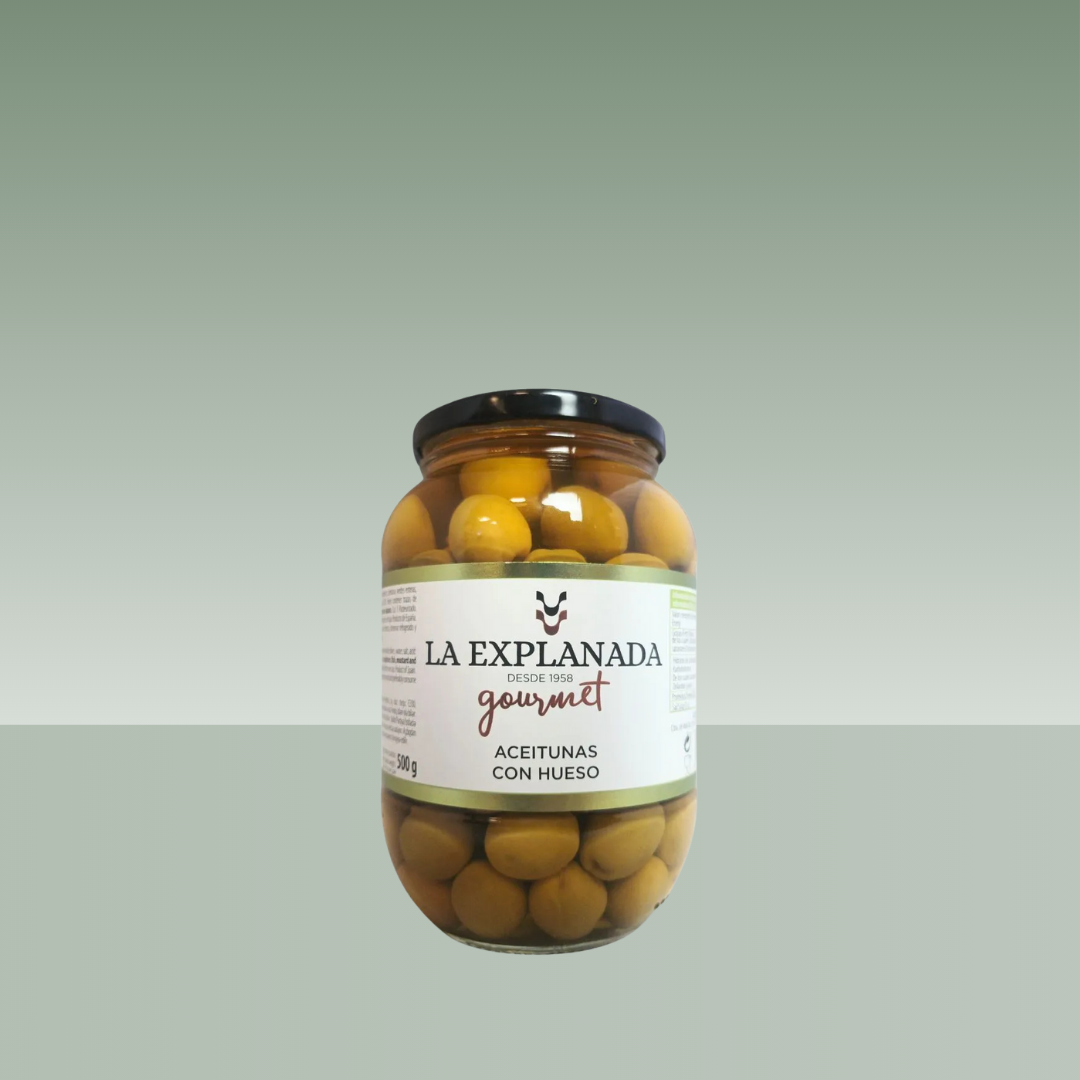 LA EXPLANADA | ACEITUNA MANZANILLA HUESO 500G