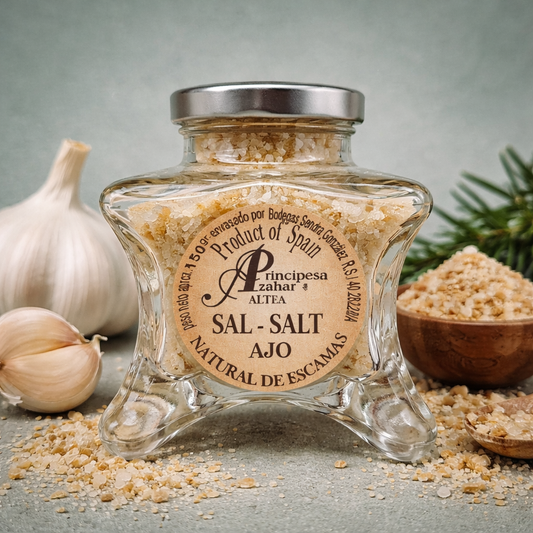 PRINCIPE DE AZAHAR | SAL ESCAMAS DE AJO 150gr