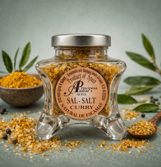 PRINCIPE DE AZAHAR | SAL ESCAMAS CURRY 150gr