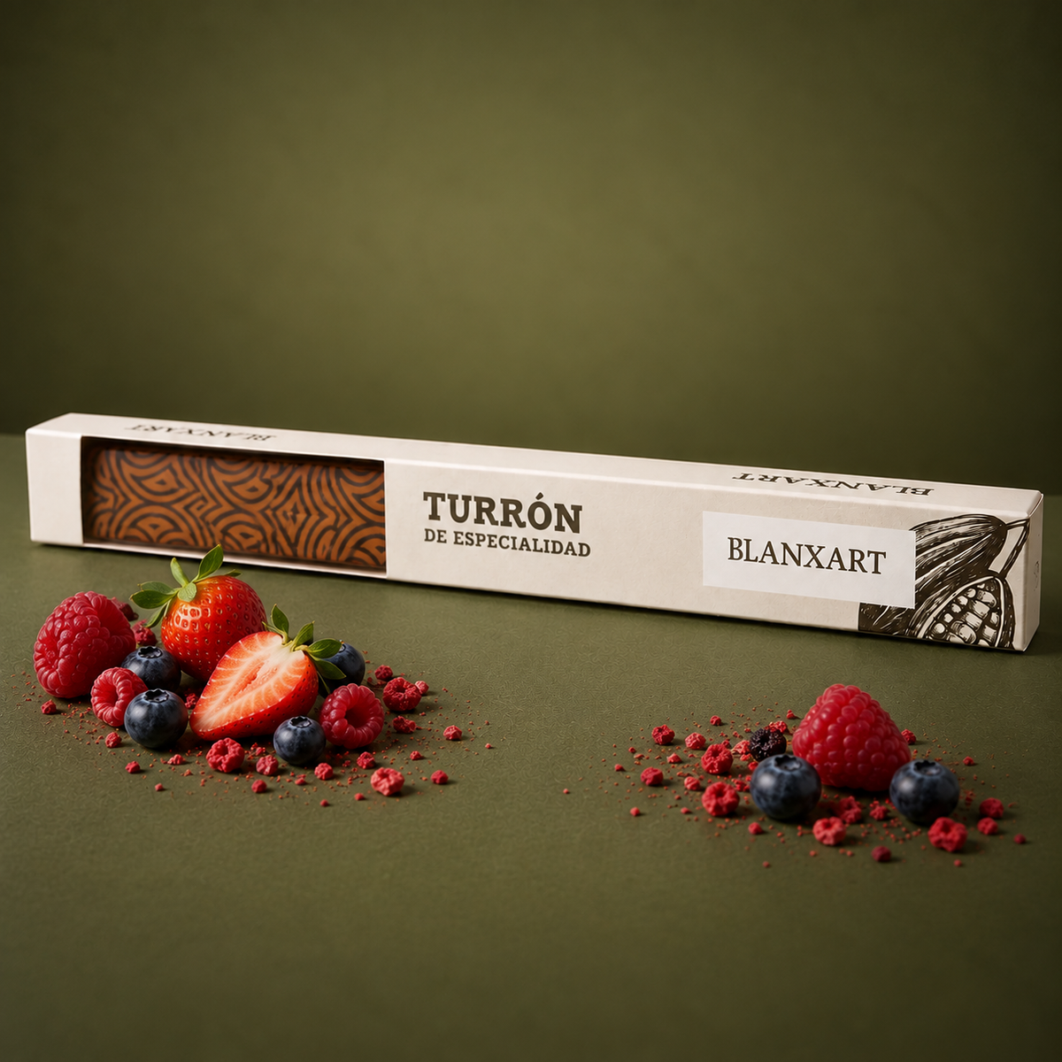 BLANXART | TURRÓN FRUTOS ROJOS 90gr
