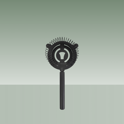 Colador de cóctel Vin Bouquet tipo strainer en acero inoxidable negro.