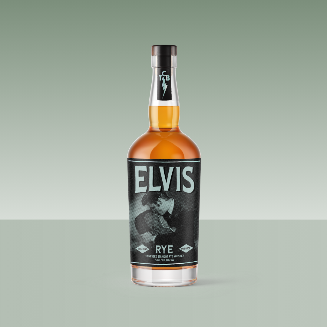 Botella de Elvis The King Rye Tennessee Straight Rye Whiskey 700 ml 45% vol.