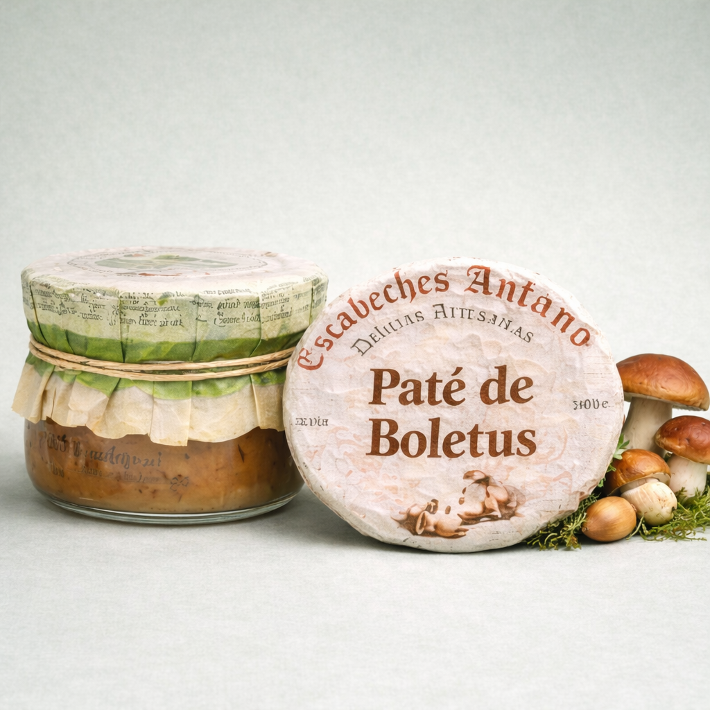Escabeches Antaño paté de boletus 110 g en tarro artesanal con setas
