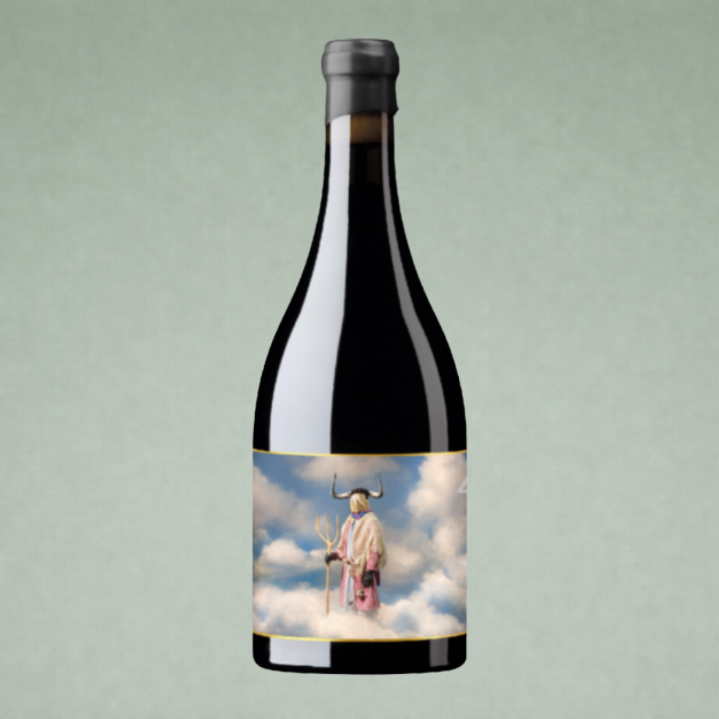 Vino tinto Kuusu 2022 Oxer Wines Rioja botella sobre fondo verde