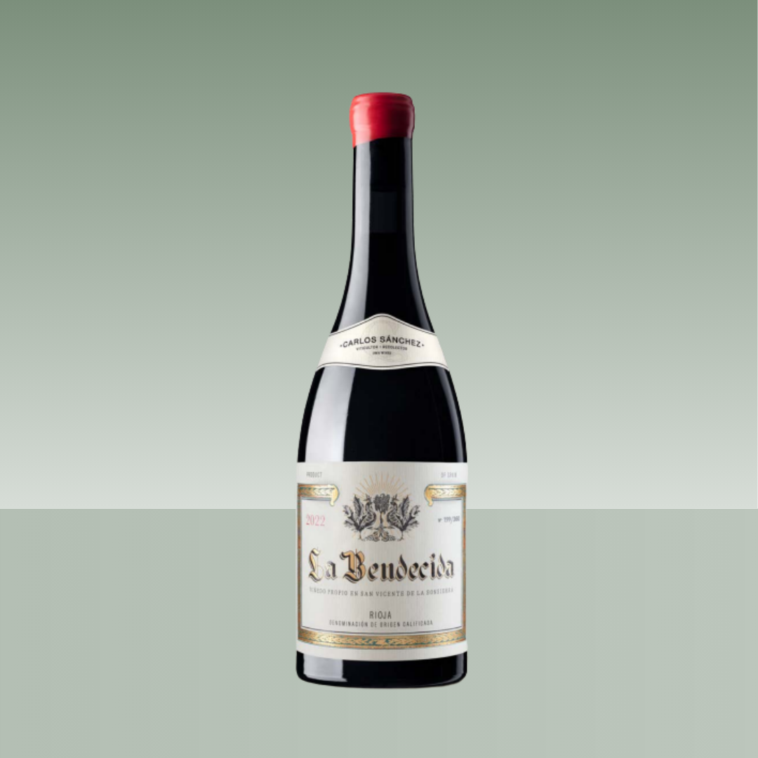 Botella de La Bendedicida 2022 Rioja de Carlos Sánchez.