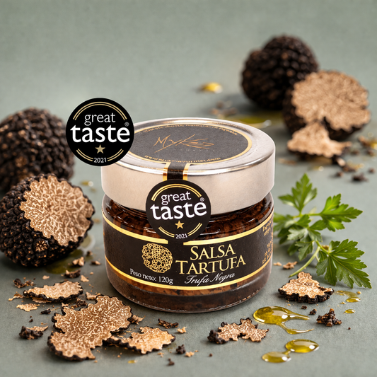 Salsa de trufa negra gourmet en tarro 120 g con trufa negra