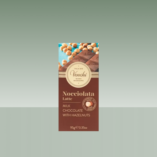 Tableta de chocolate con leche y avellanas Venchi Nocciolata Latte 95 g.