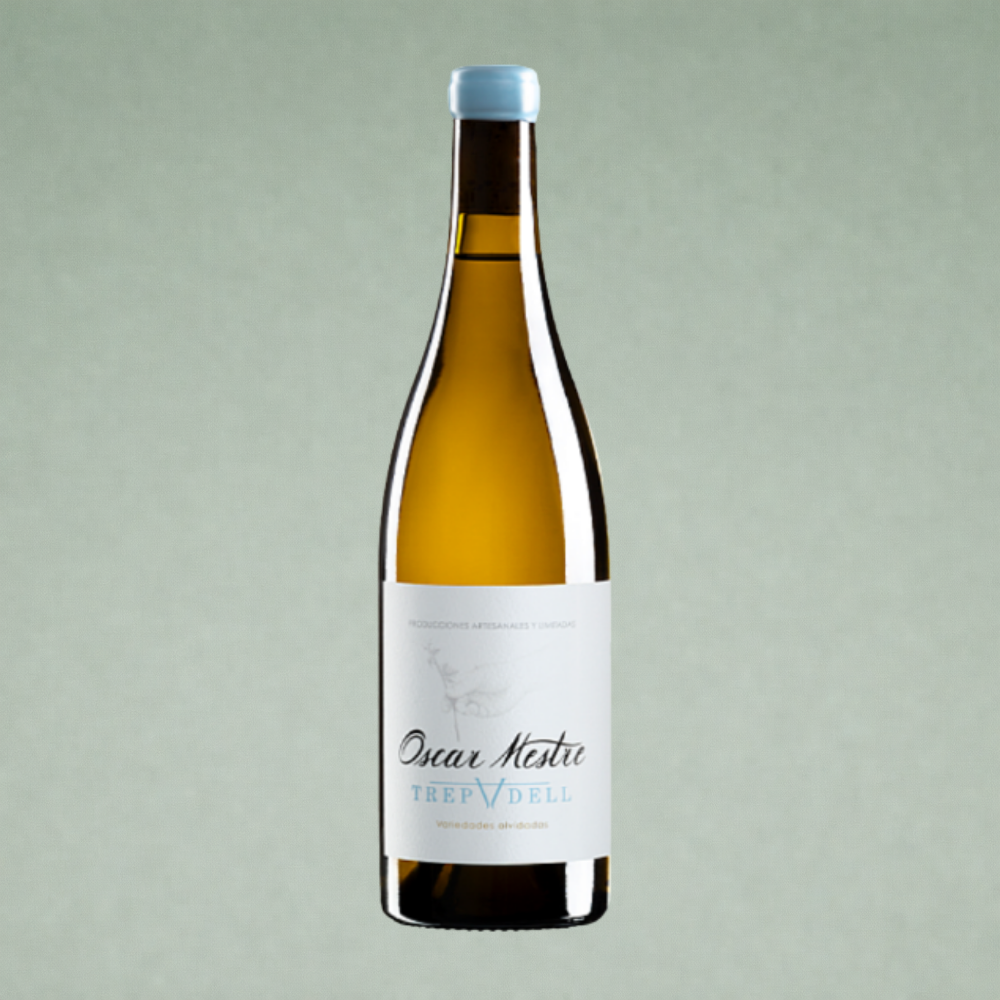 Vino blanco Trepadell Oscar Mestre botella